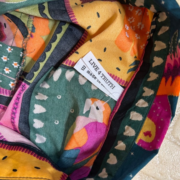 Tropical Print Button-front Duster/Lounger - Picture 3 of 10